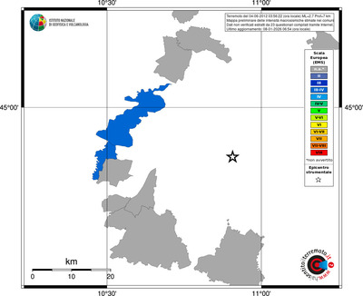 Mappa EMS - territori comuni