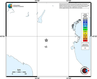 Mappa EMS - territori località