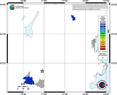 Mappa EMS - territori comuni