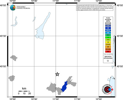 Mappa EMS - territori comuni
