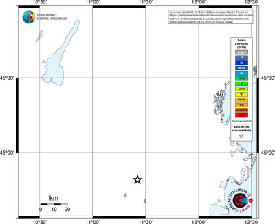 Mappa EMS - territori località