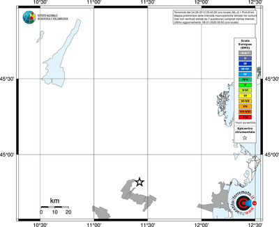 Mappa EMS - territori comuni