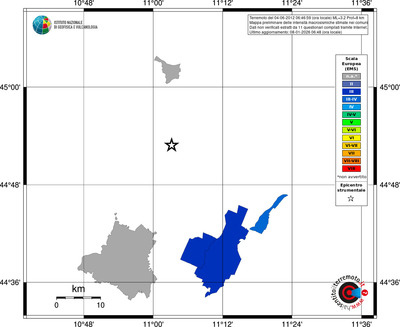 Mappa EMS - territori comuni