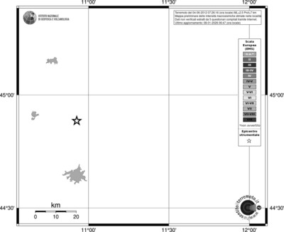 Mappa EMS - territori località