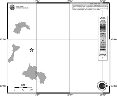 Mappa EMS - territori comuni