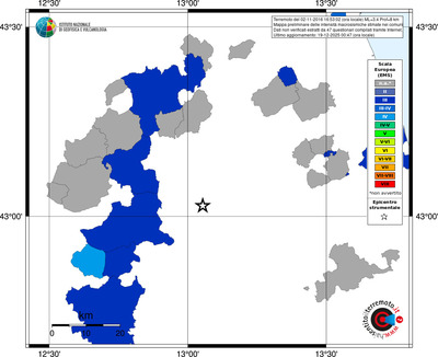 Mappa EMS - territori comuni