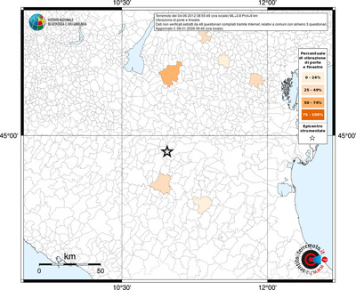 Mappa territorio comunale con almeno 3 questionari
