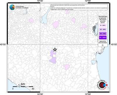 Mappa territorio comunale con almeno 3 questionari
