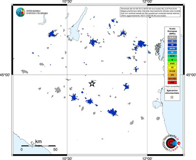 Mappa EMS - territori località