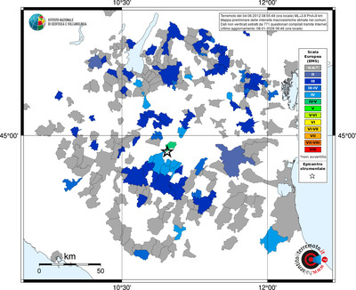 Mappa EMS - territori comuni