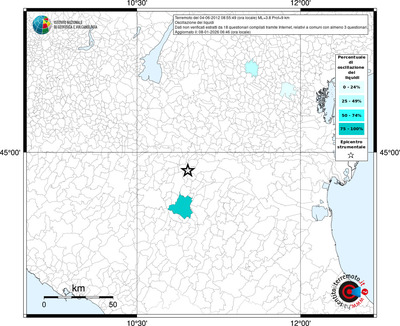 Mappa territorio comunale con almeno 3 questionari
