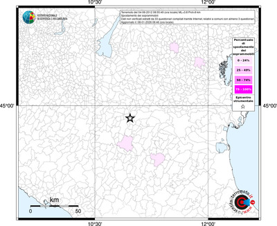 Mappa territorio comunale con almeno 3 questionari