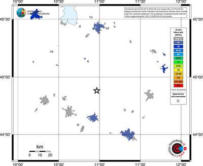 Mappa MCS - territori località