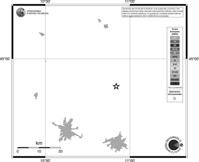 Mappa EMS - territori località