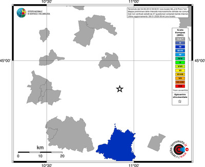 Mappa EMS - territori comuni