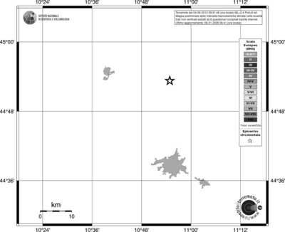 Mappa EMS - territori località