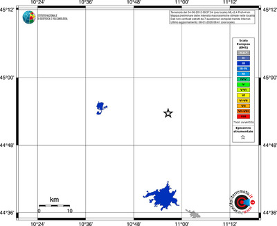 Mappa EMS - territori località