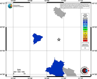 Mappa EMS - territori comuni