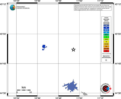 Mappa MCS - territori località