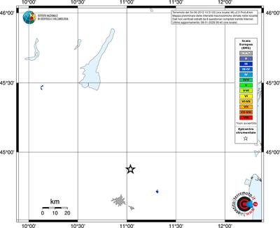 Mappa EMS - territori località
