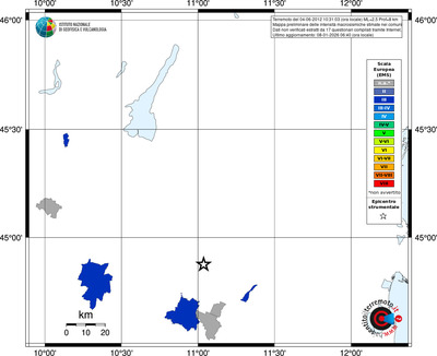 Mappa EMS - territori comuni