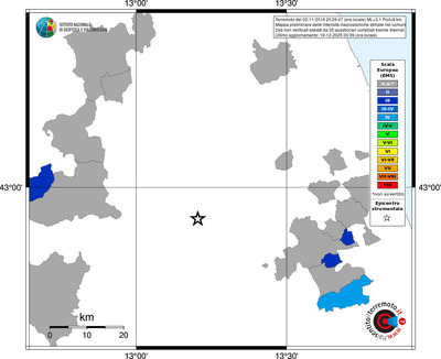 Mappa EMS - territori comuni