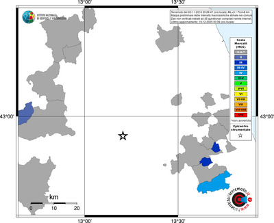 Mappa MCS - territori comuni
