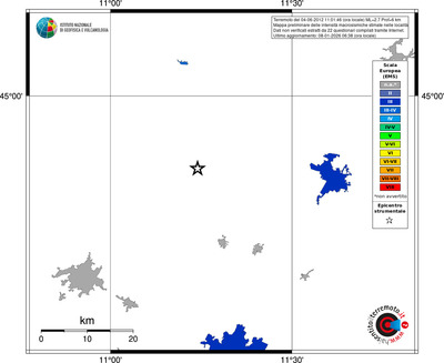 Mappa EMS - territori località