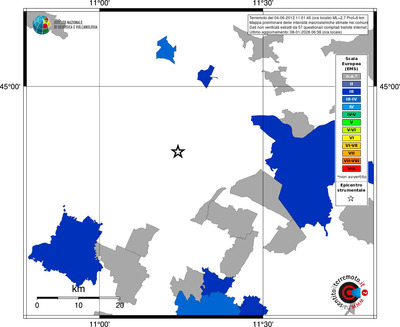 Mappa EMS - territori comuni