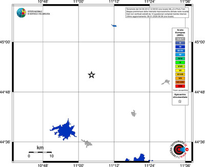 Mappa EMS - territori località