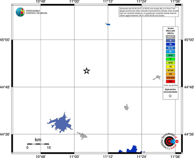 Mappa MCS - territori località