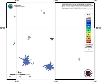 Mappa MCS - territori località