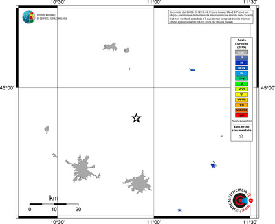 Mappa EMS - territori località