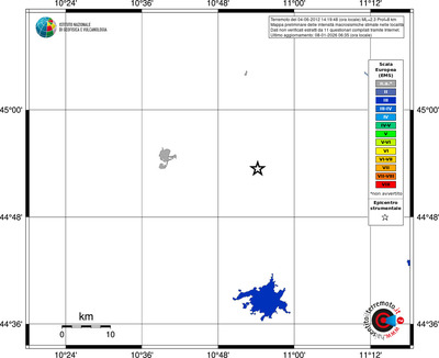 Mappa EMS - territori località