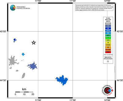 Mappa MCS - territori località