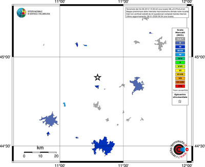 Mappa MCS - territori località