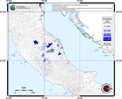 Mappa territorio comunale con almeno 3 questionari