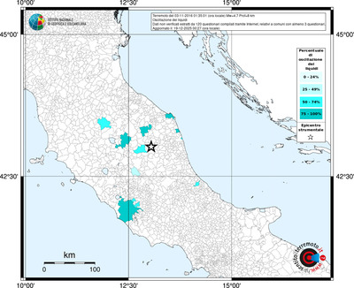 Mappa territorio comunale con almeno 3 questionari
