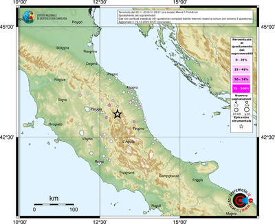Mappa comuni con almeno 3 questionari