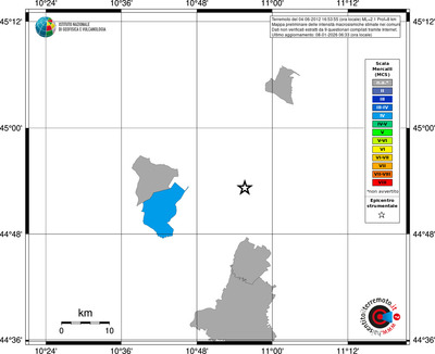 Mappa MCS - territori comuni