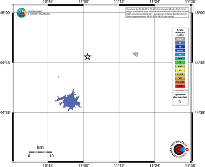 Mappa MCS - territori località