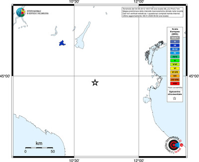 Mappa EMS - territori località