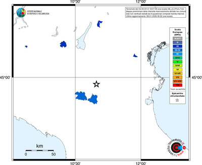 Mappa EMS - territori comuni