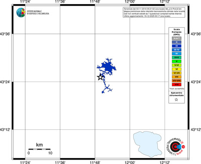 Mappa EMS - territori località