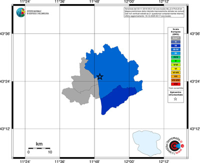 Mappa EMS - territori comuni