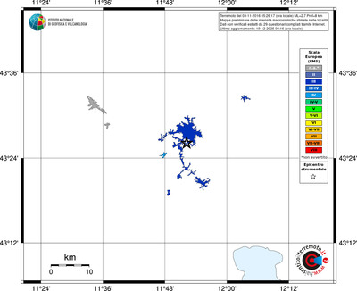 Mappa EMS - territori località