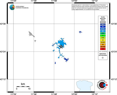Mappa MCS - territori località
