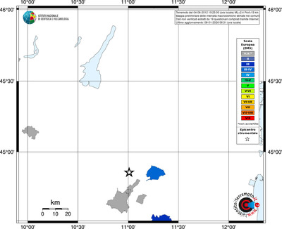 Mappa EMS - territori comuni