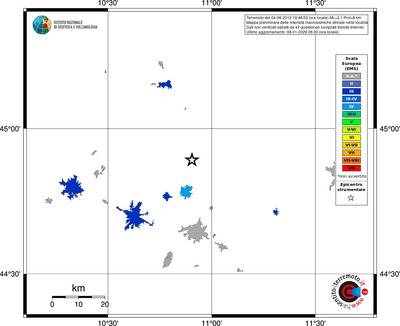 Mappa EMS - territori località