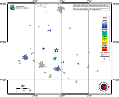 Mappa MCS - territori località